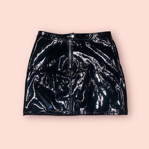 Faux Leather Shirt. Very short but super cute 😍